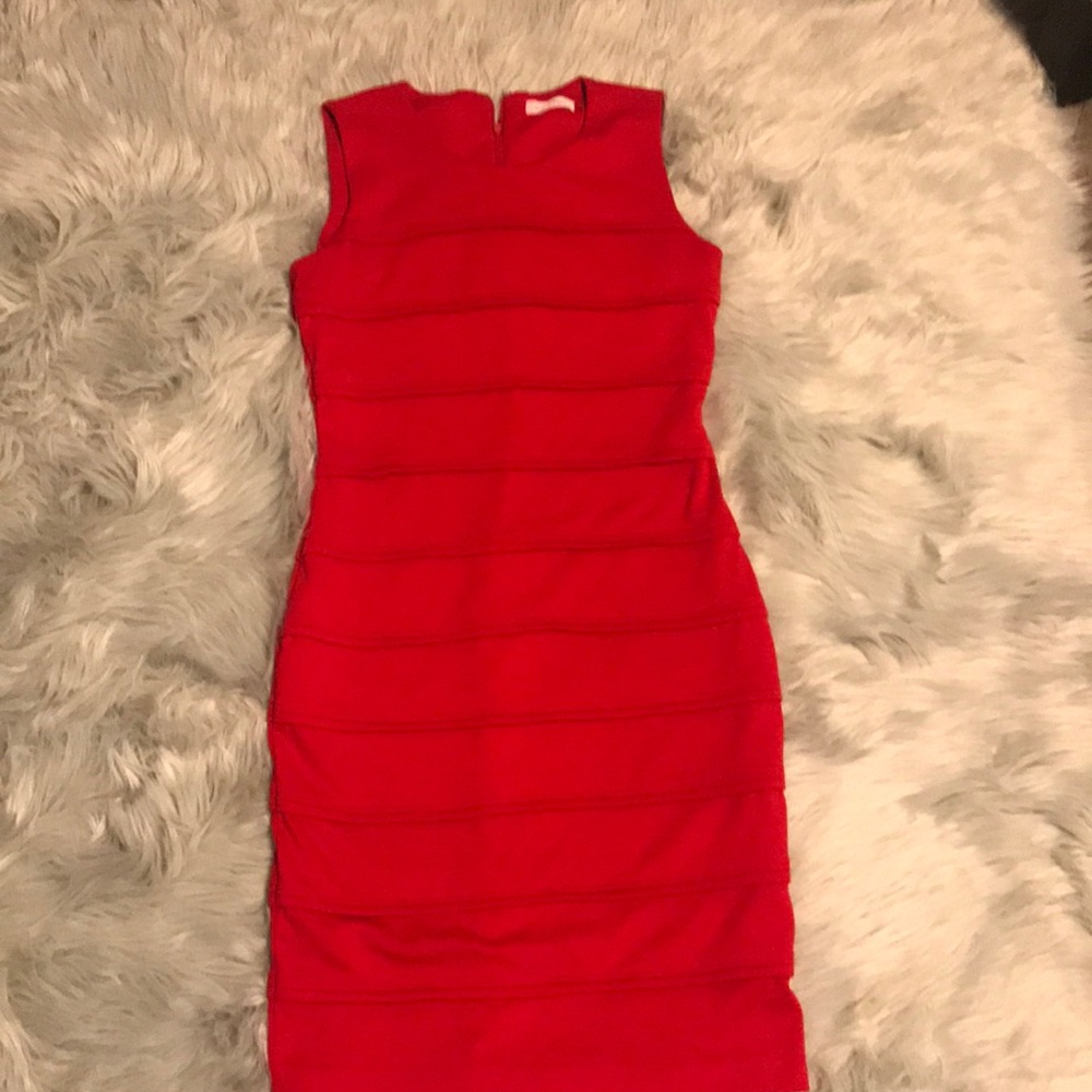 Calvin Klein Red Dress SZ 4